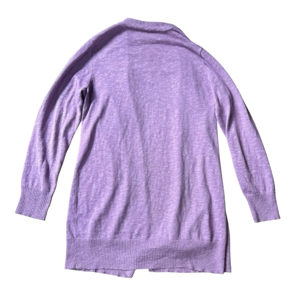Eileen Fisher Linen Cotton Open Cardigan size PM